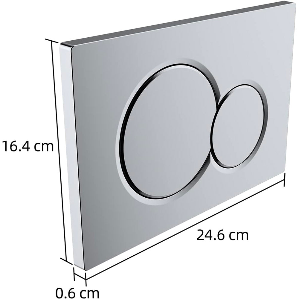Placca di comando per WC colore bianco 24.6x16.4 cm Sigma 01