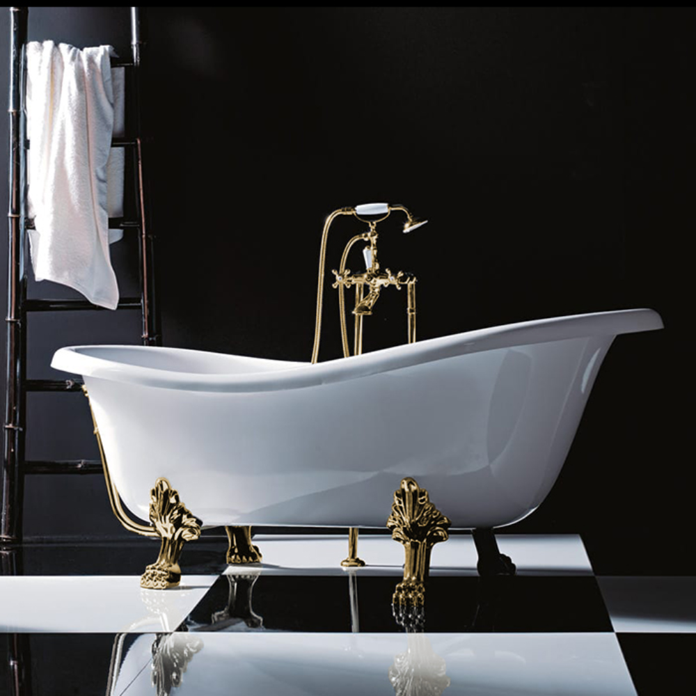 Vasca da bagno epoca solo guscio realizzata in metracrilato 170x80xH72/61