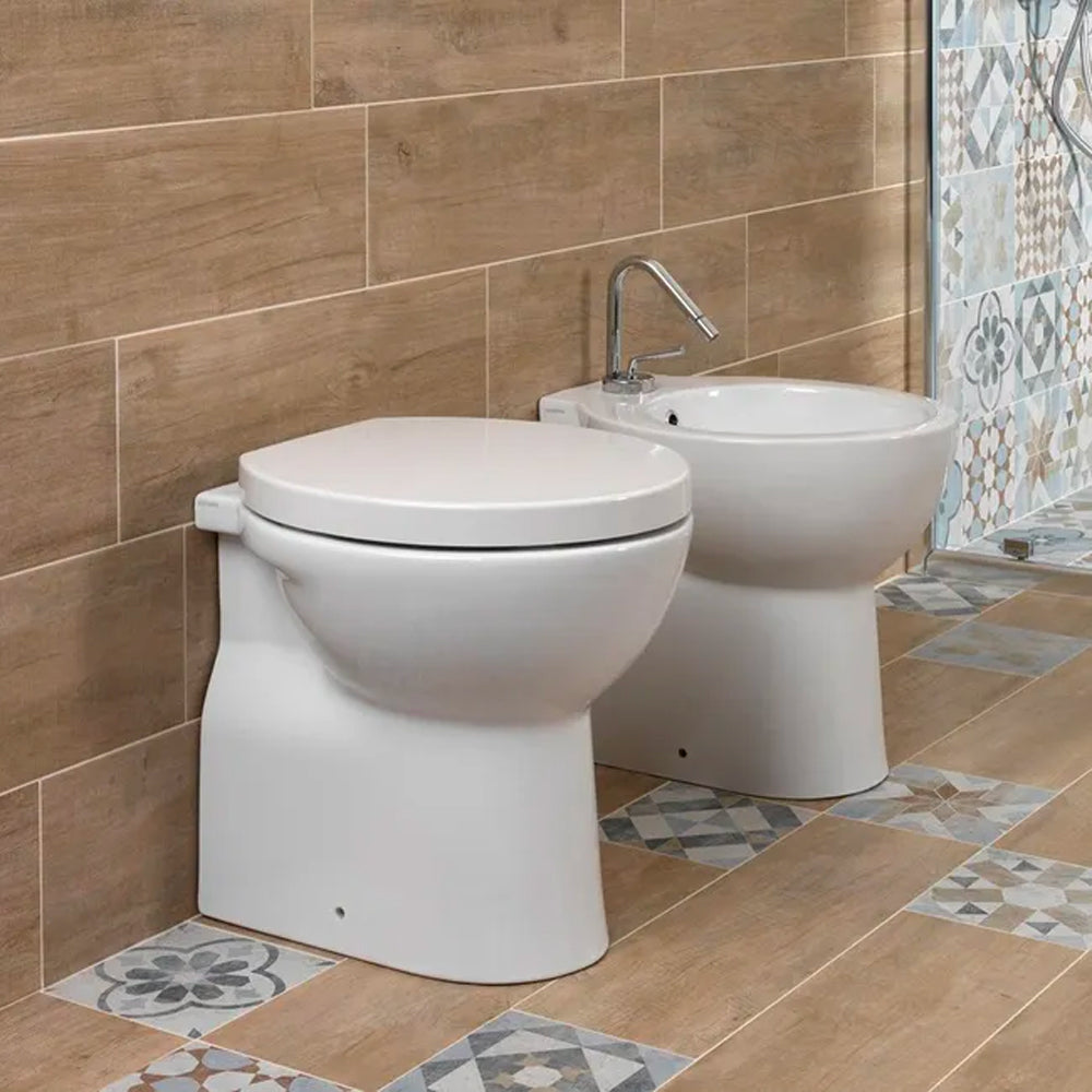 Sedile water bianco in ceramica Alpina