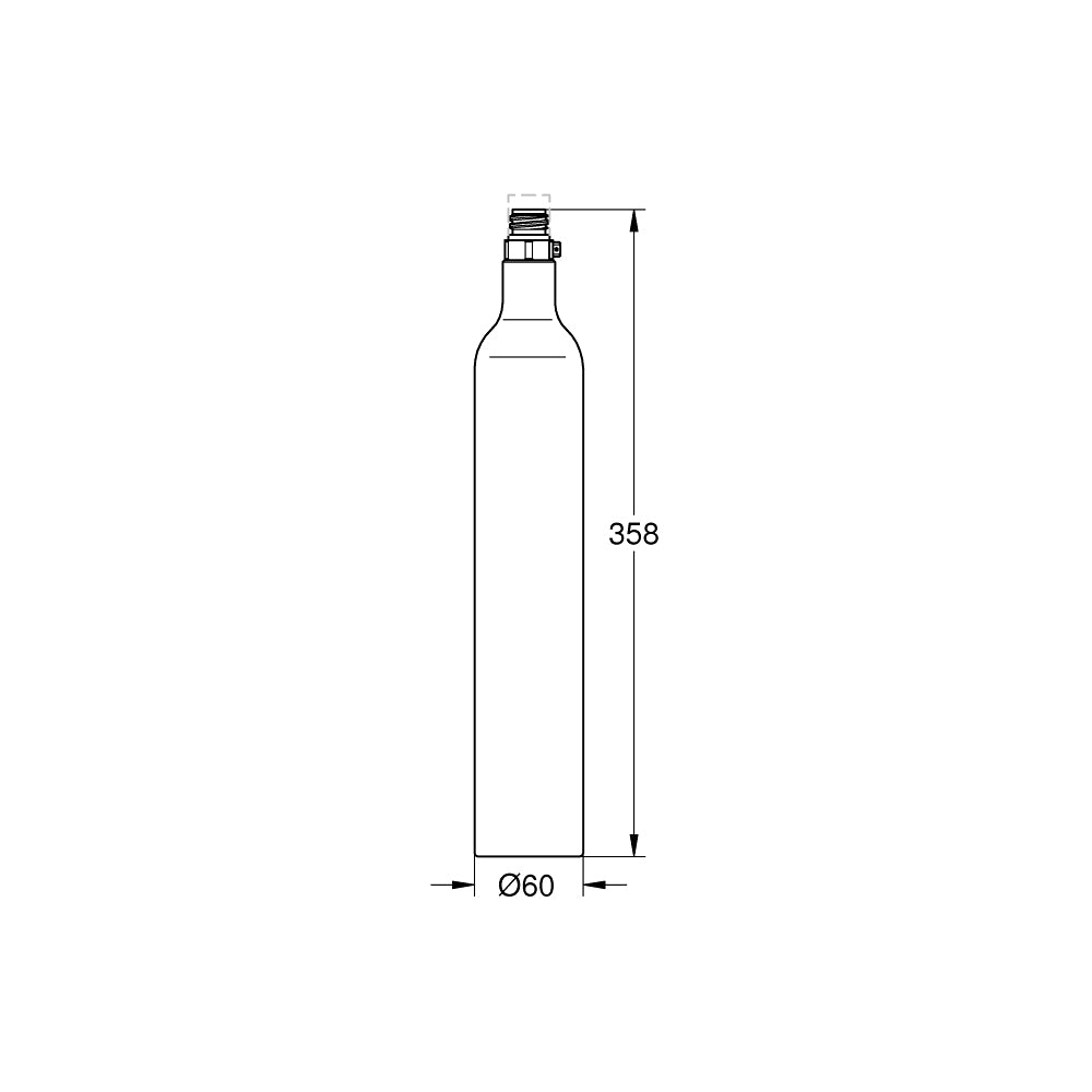 Ricarica Bombola Co2 per acqua frizzante Grohe Blue 425 G