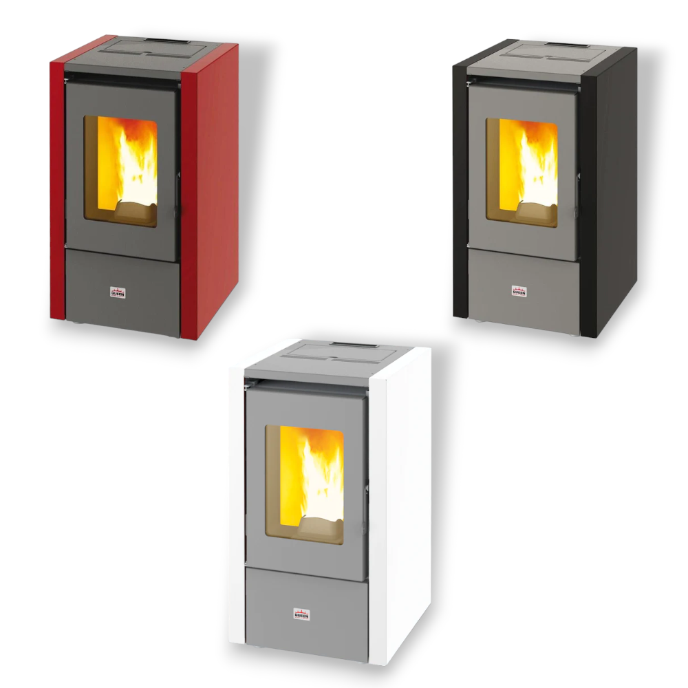 Stufa a pellet moderna compatta con struttura in acciaio 5,53 kW Queen Mignon 6