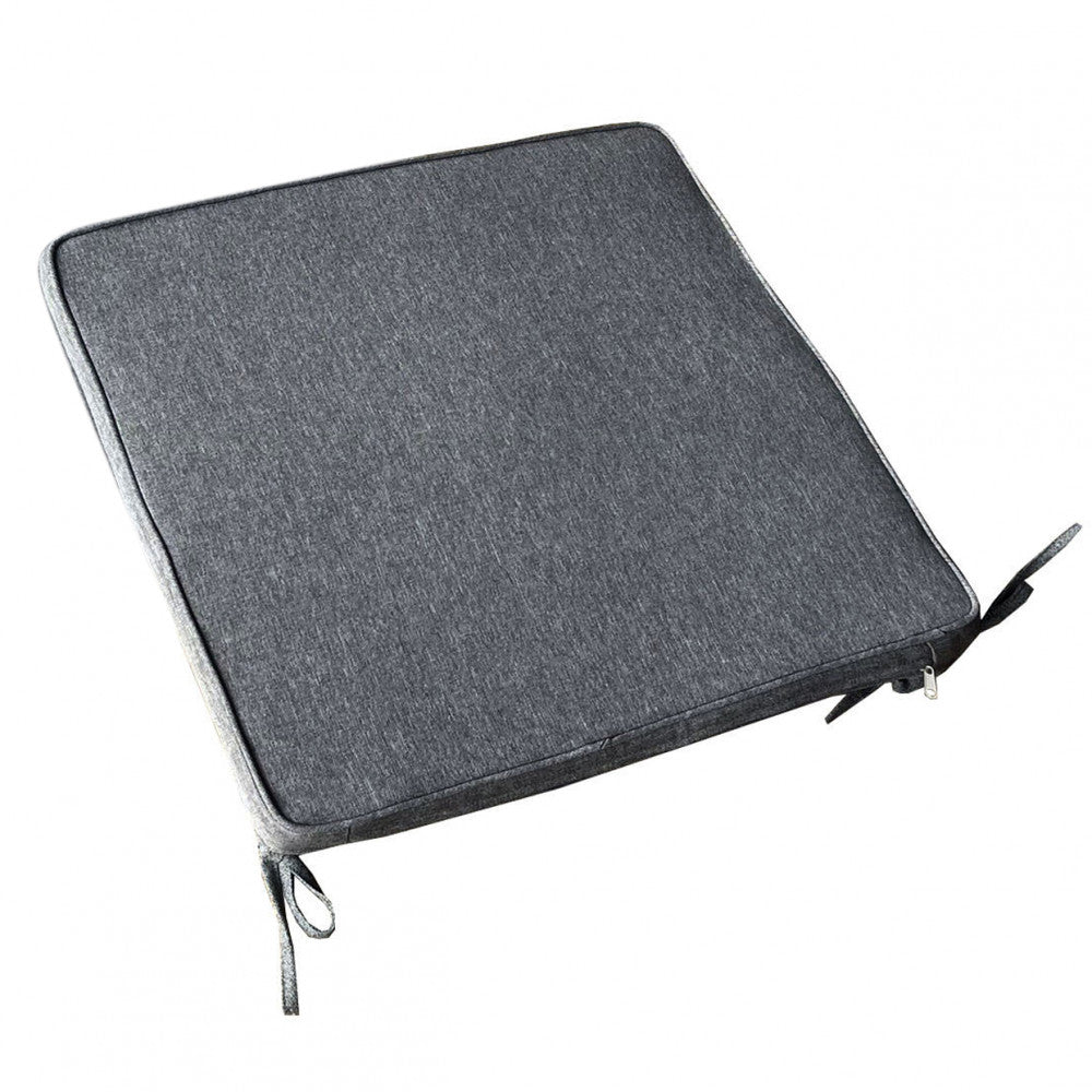 Cuscino con seduta large grigio scuro in poliestere 45x50 cm