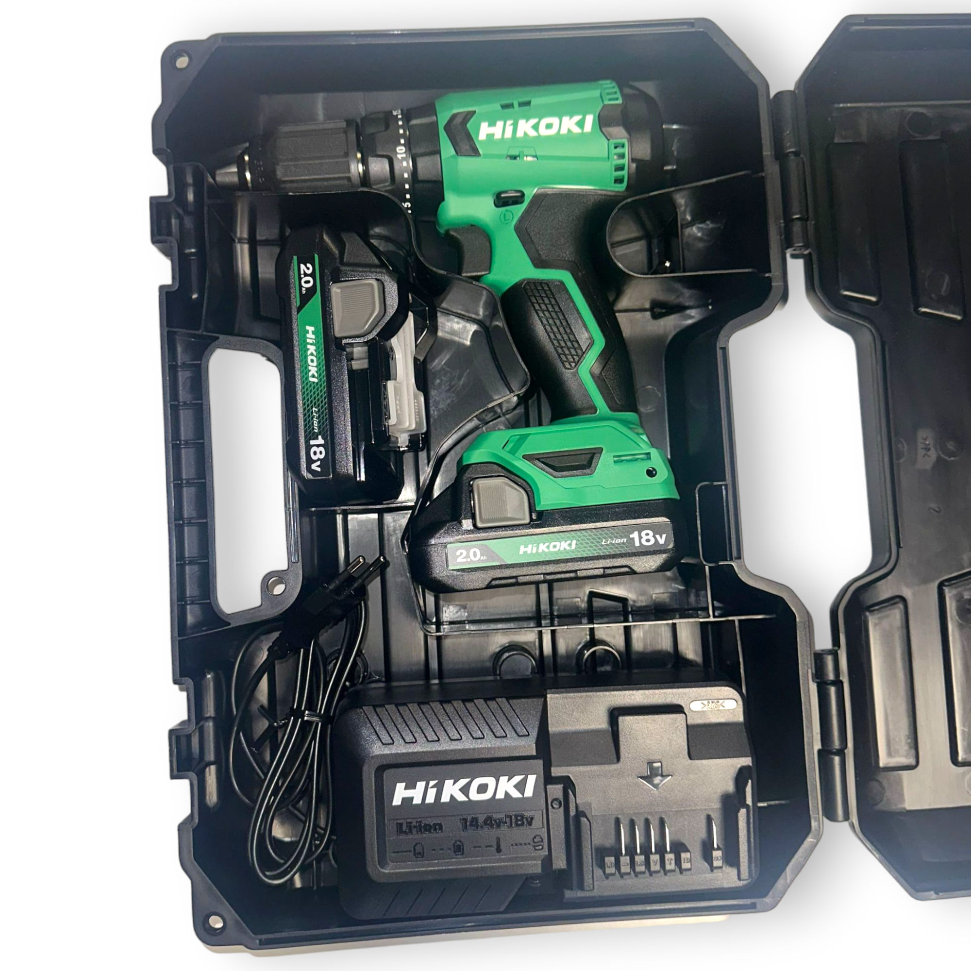 Avvitatore trapano a percussione 18V con valigetta 2 batterie e caricabatterie Hikoki DV18 DAWC