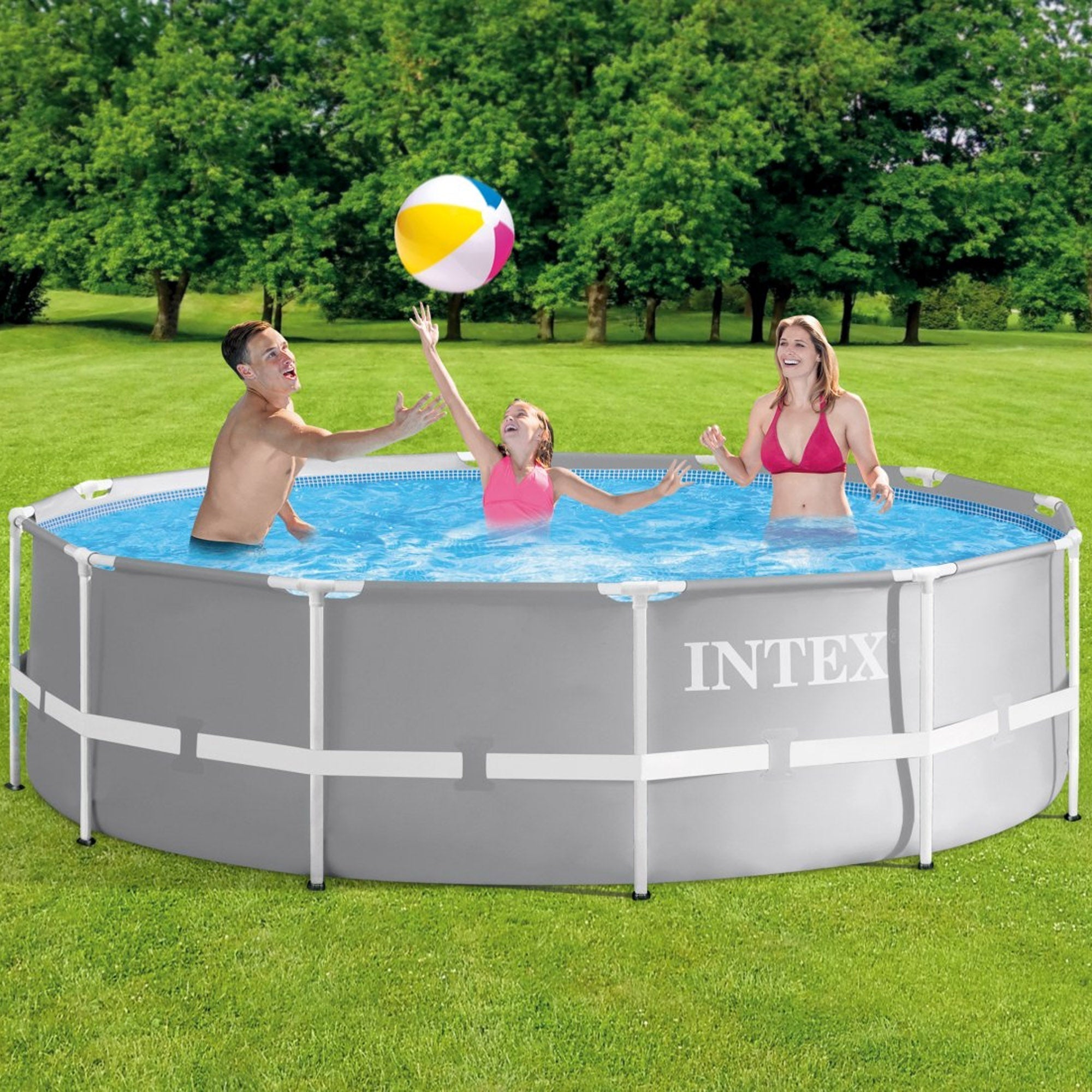 Piscina rotonda con struttura Ø457xH122 cm Prism Frame INTEX26726