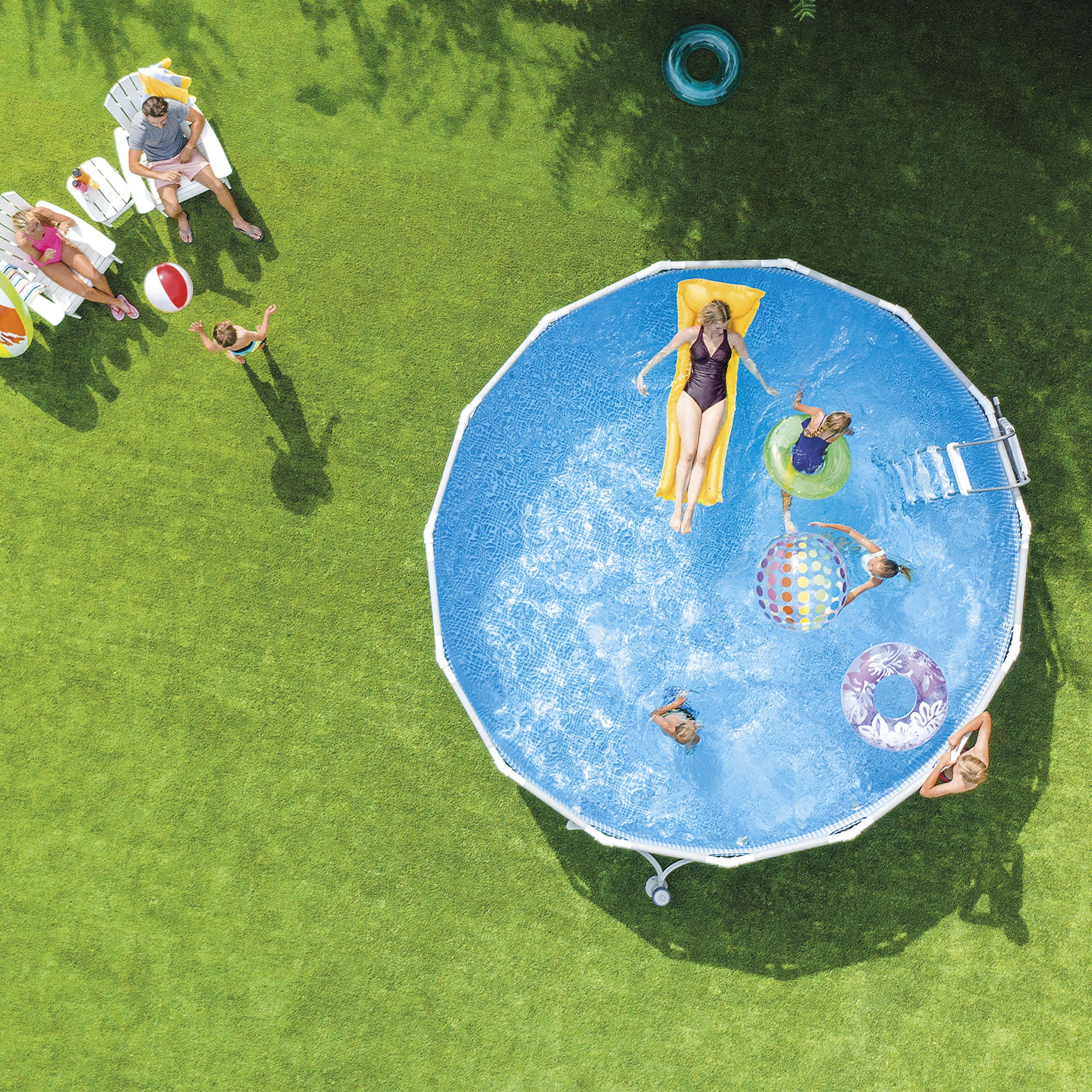 Piscina rotonda con struttura Ø457xH122 cm Prism Frame INTEX26726