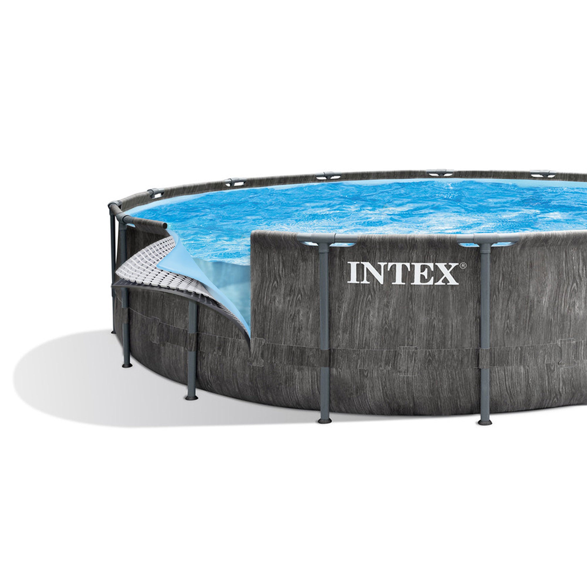 Piscina rotonda con struttura Ø457xH122 cm Prisma Frame Gw INTEX26742