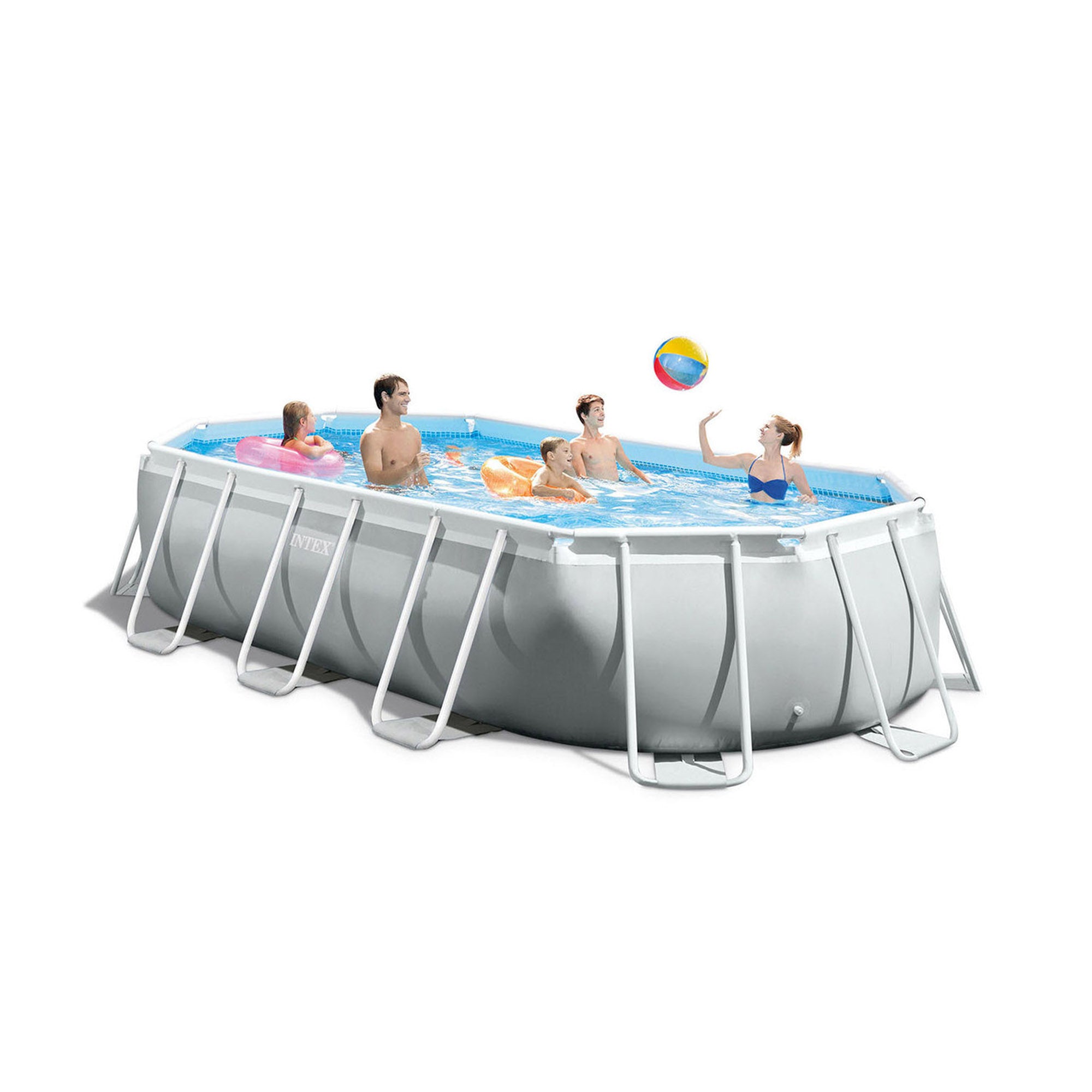 Piscina ovale con struttura 503x274xH122 cm prism Frame INTEX26796