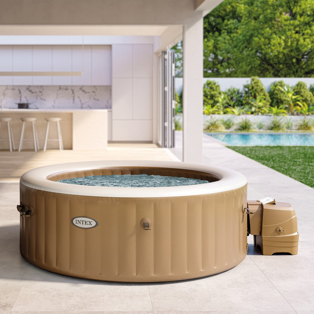 Piscina SPA idromassaggio beige 4 posti Ø196xH71 cm "Pure Spa Bubble Massage" INTEX28426