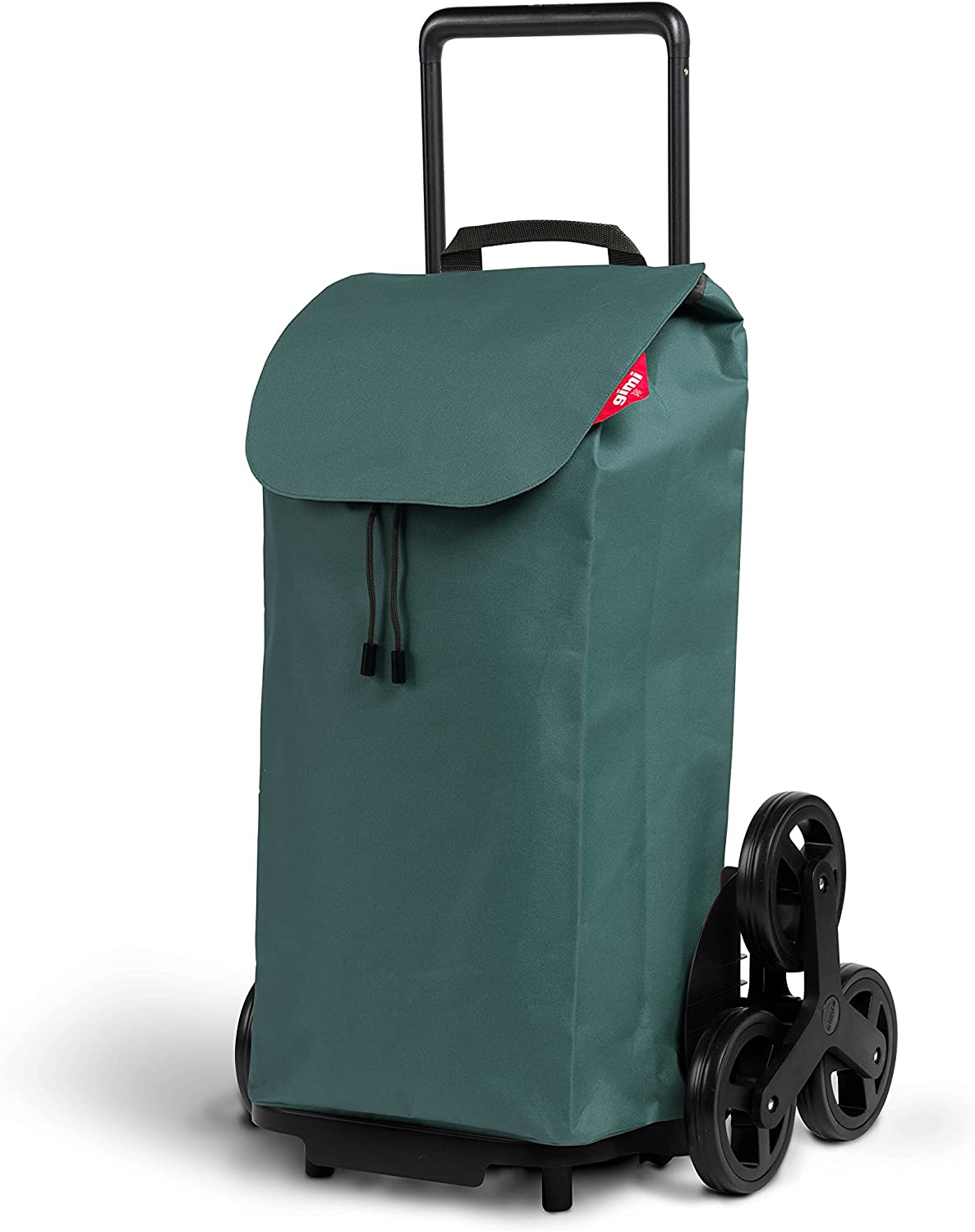 Carrello trolley portaspesa richiudibile 2in1 a 6 ruote saliscale con sacca antipioggia 52 Lt GIMI Tris
