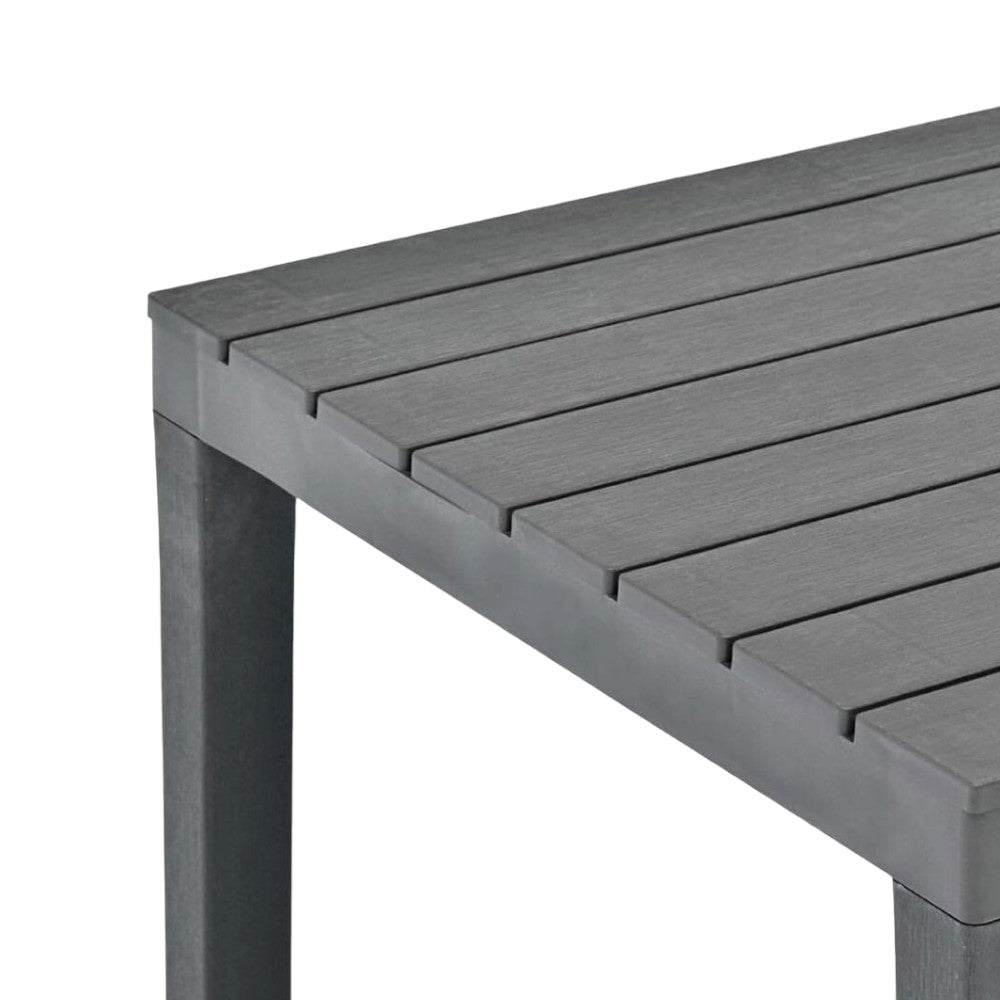 Tavolo da esterno quadrato componibile in polipropilene 78x78xH73 cm