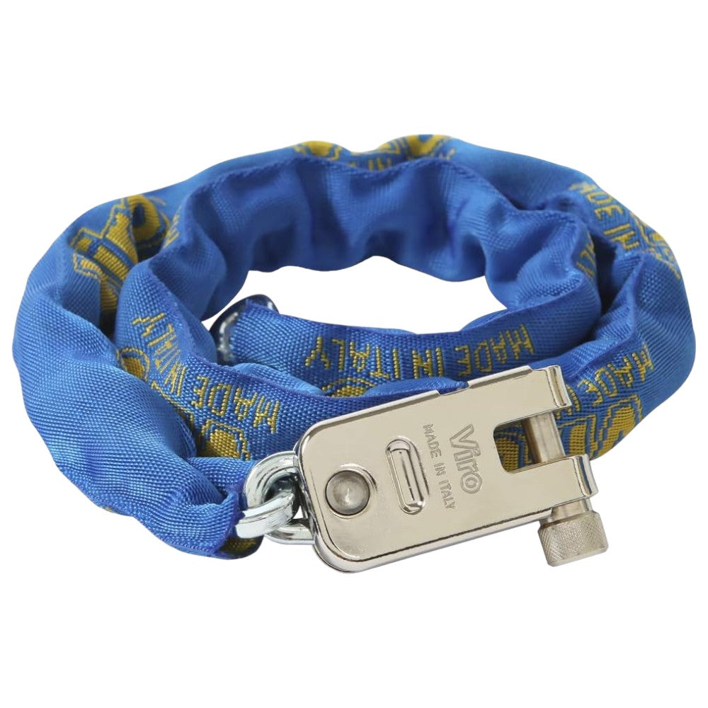 Lucchetto corazzato 60 cm morso con catena quadra antiscasso in acciaio speciale VIRO