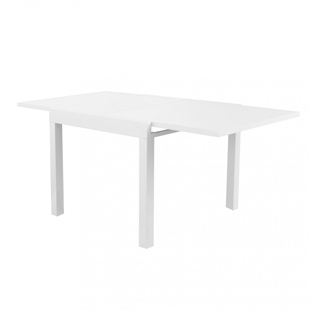 Tavolo quadrato allungabile in alluminio 75/150x75xH77 cm Hacar