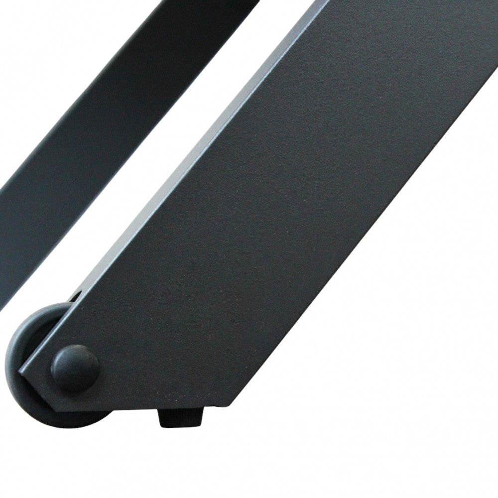 Lettino prendisole da giardino con struttura in alluminio antracite e rivestimento in texilene 198x72xH35.5 cm Solaria