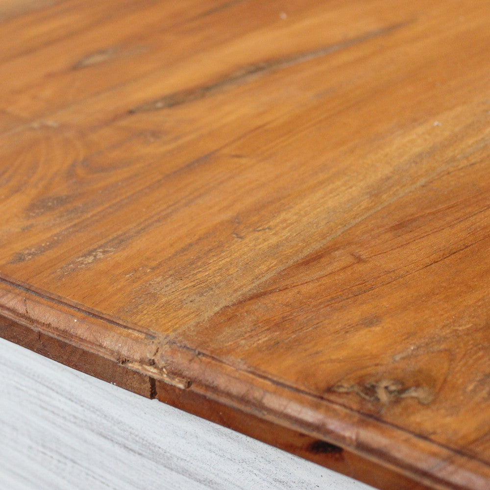 Tavolo da pranzo fisso rettangolare in legno di mogano 130x80xH77 cm Rupert