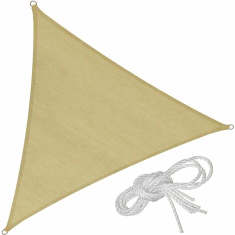 Vela ombreggiante triangolare in poliestere 185 gr 5x5x5 metri Positano
