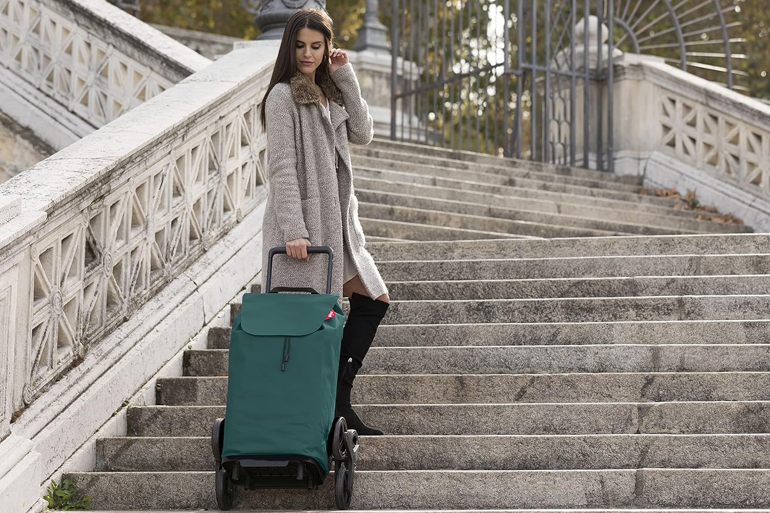Gimi three-wheeled trolley shopping trolley