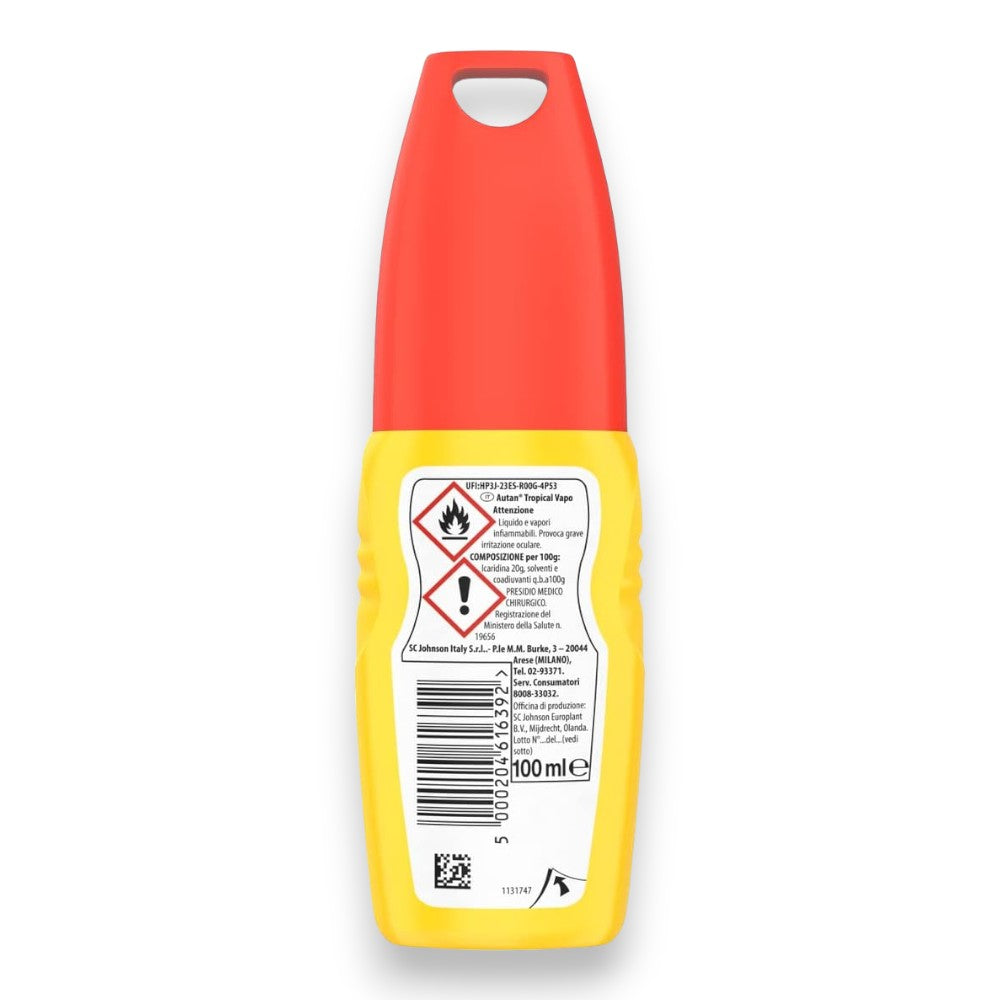 Repellente spray per zanzare con protezione immediata 100 ml