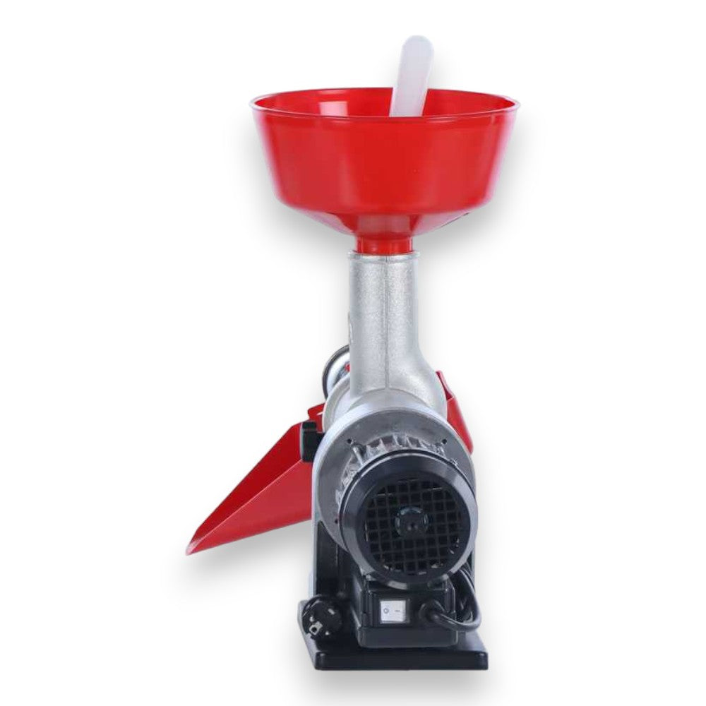 Passapomodoro Elettrico con cono e imbuto in acciaio inox per cucina