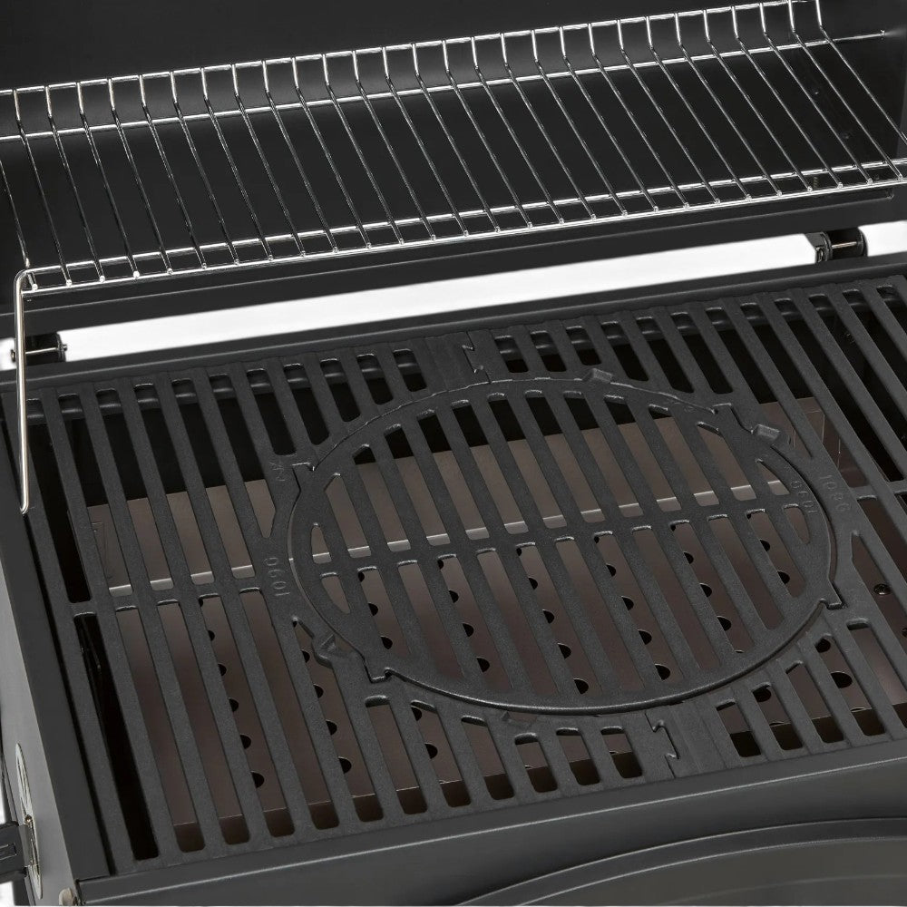Barbecue a carbone carrellato con termostato e griglia 115x55xH106 cm