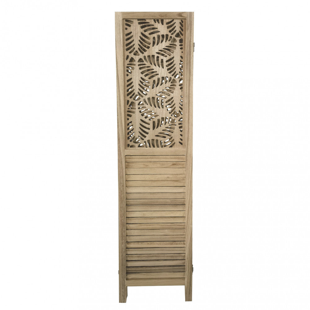 Separé pieghevole in metallo e legno pregiato con design contemporaneo per interni ed esterni 170x40 cm