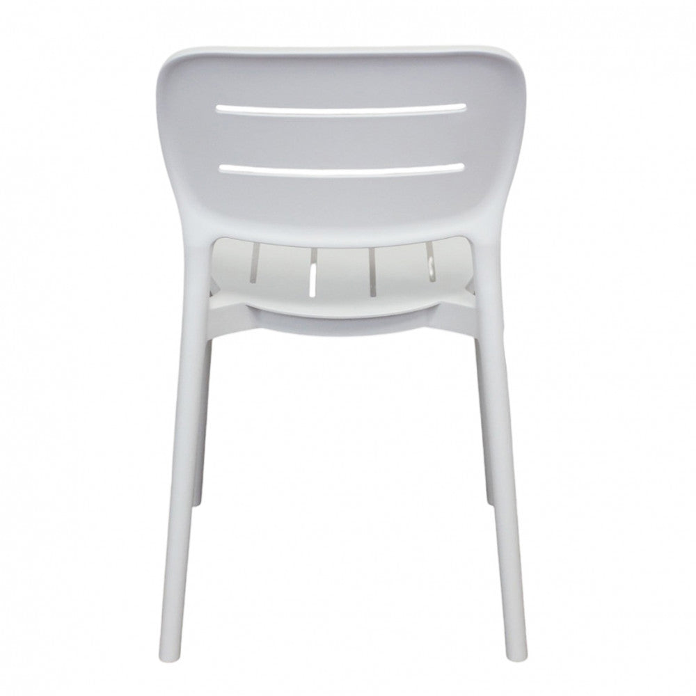 Sedia senza braccioli in polipropilene impilabile 52.5x44xH79 cm Giselle