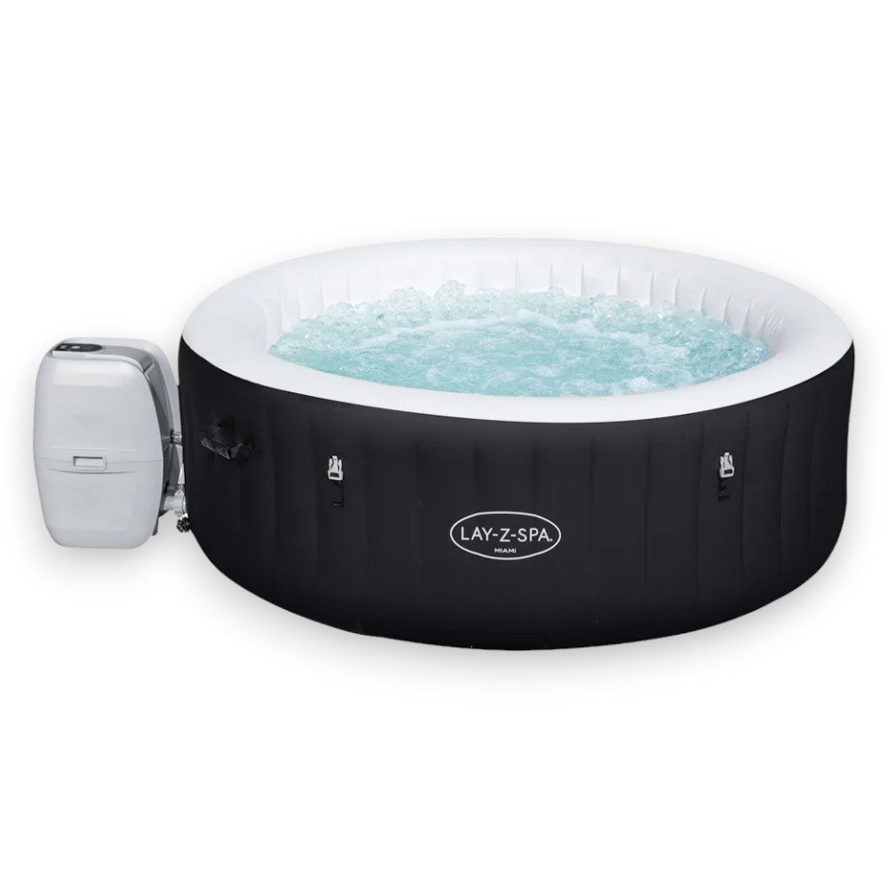 Piscina SPA idromassaggio nera 2-4 posti Ø180xH66 cm Lay-Z Spa Miami BESTWAY 60001