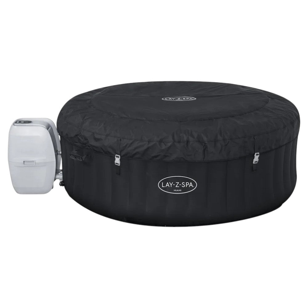 Piscina SPA idromassaggio nera 2-4 posti Ø180xH66 cm Lay-Z Spa Miami BESTWAY 60001