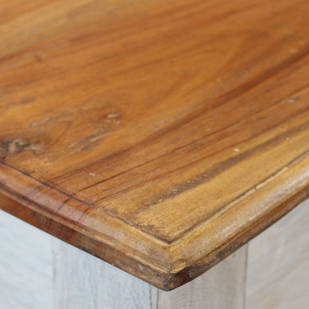 Tavolo da pranzo fisso rettangolare in legno di mogano 130x80xH77 cm Rupert