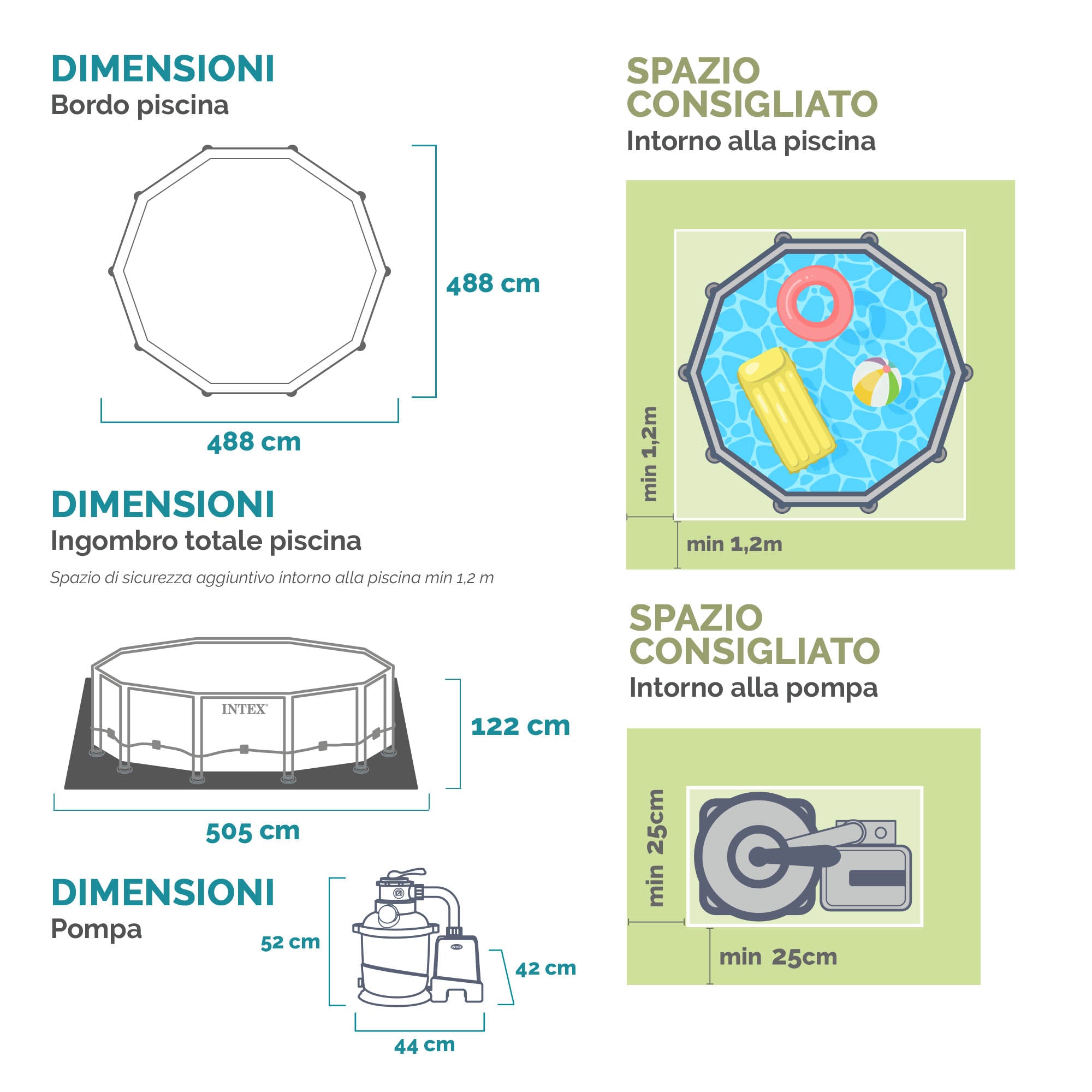 Piscina rotonda con struttura XTR Ø488xH122 Ultra Xtr Frame INTEX26326