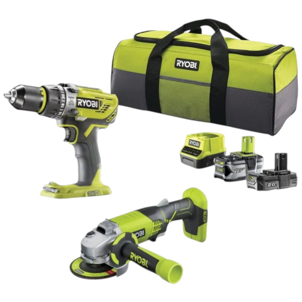 Kit 2in1 trapano avvitatore e smerigliatrice a batteria litio 18V