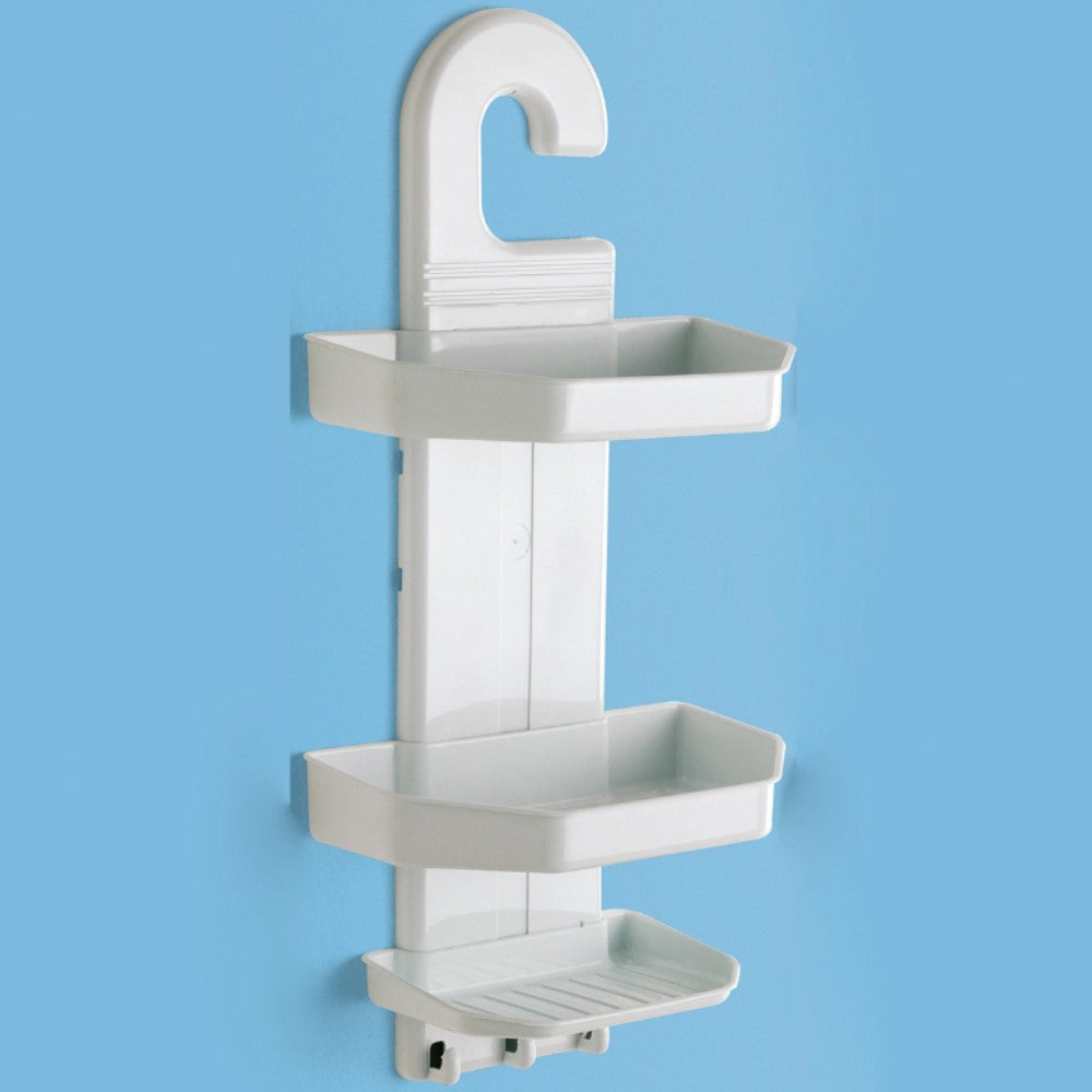 Mensola doccia 22x12xH47 cm in resina per bagno