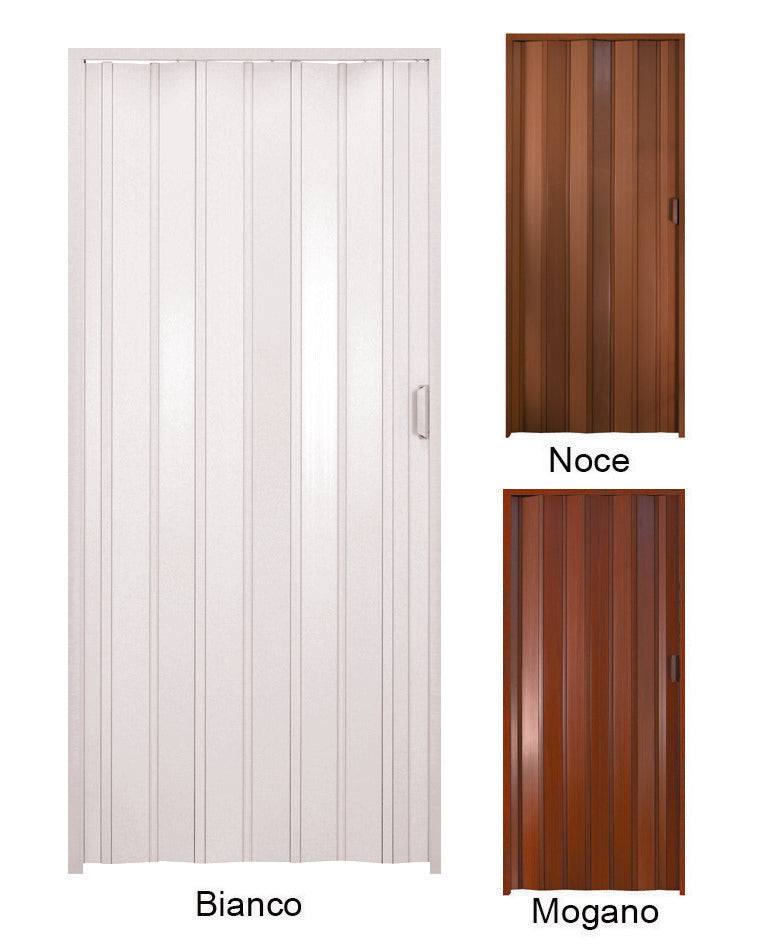 Porta a soffietto in PVC con apertura laterale e chiusura magnetica