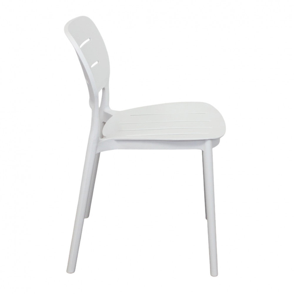 Sedia senza braccioli in polipropilene impilabile 52.5x44xH79 cm Giselle
