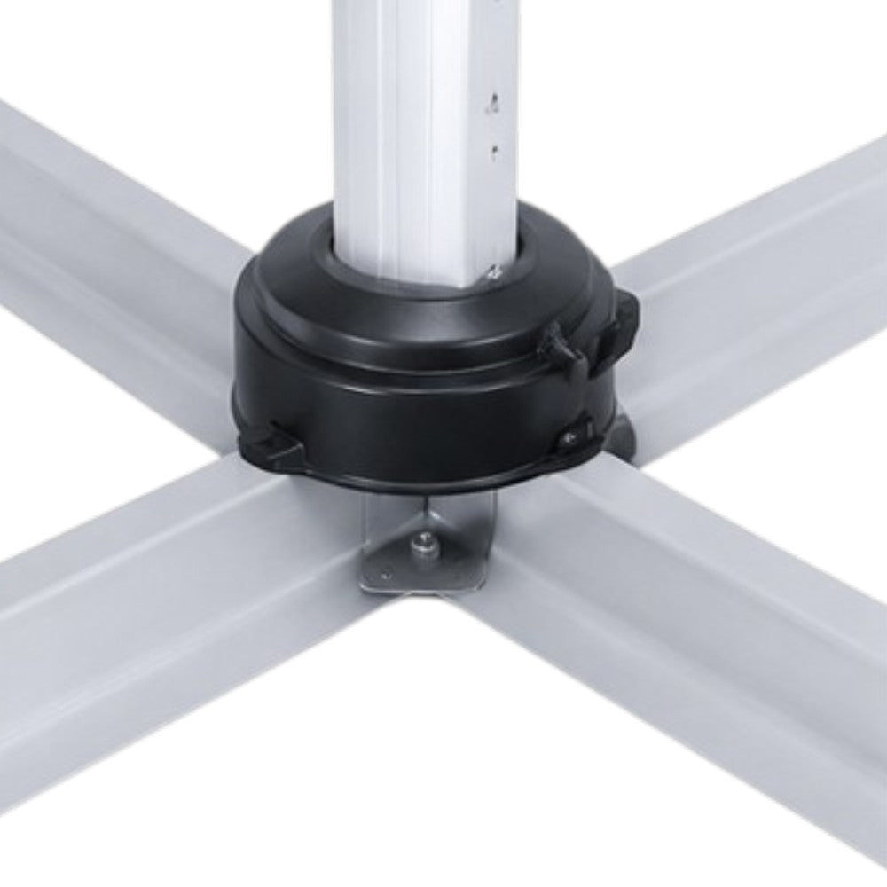 Ombrellone a braccio laterale 3x3 mt con struttura in alluminio e telo idrorepellente antracite