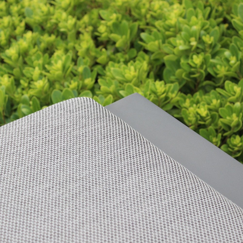 Poltrona con schienale reclinabile in alluminio antracite 63.5x71xH101 cm