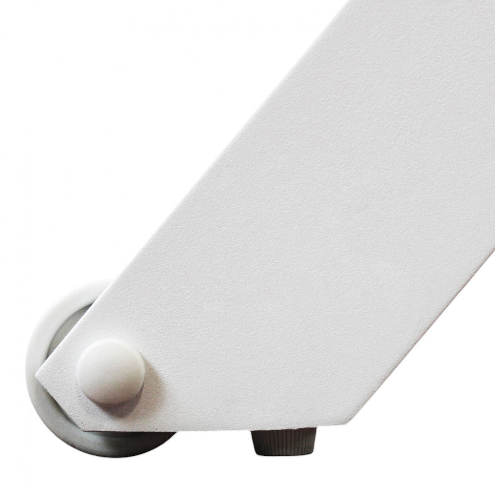 Lettino prendisole grigio chiaro impilabile rettangolare con struttura in alluminio 200x75xH39 cm Nefast