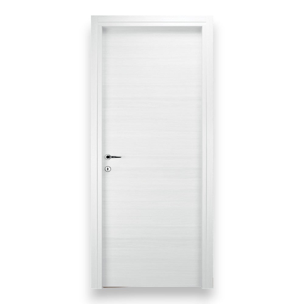 Porta battente reversibile apertura destra sinistra in legno di abete bianca con rinforzi