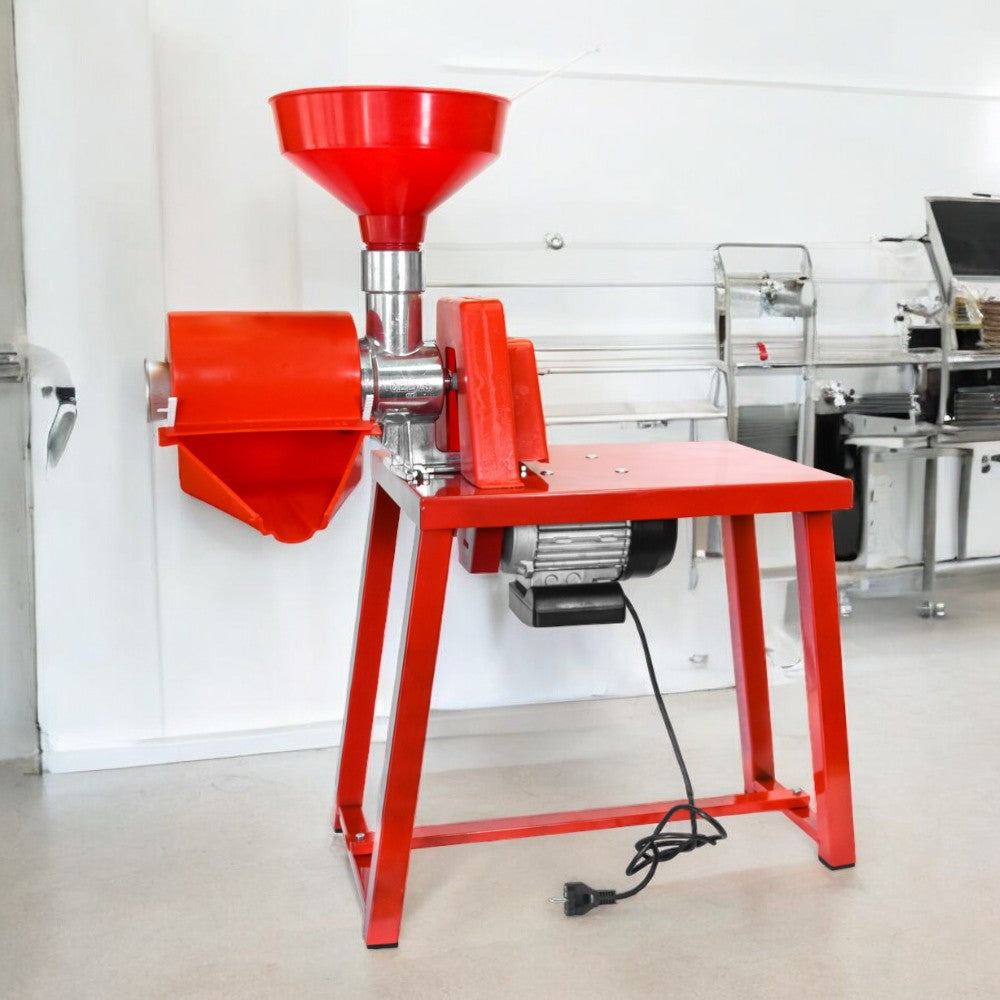 Spremipomodoro passapomodoro elettrico con banchetto 370 W gocciolatoio imbuto e pestello da cucina
