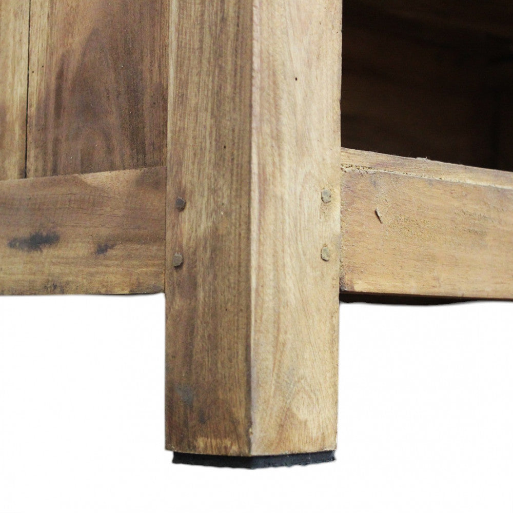 Mobile in legno mogano per soggiorno 170x35xH50 cm ideale per interni eleganti e spaziosi arredamenti