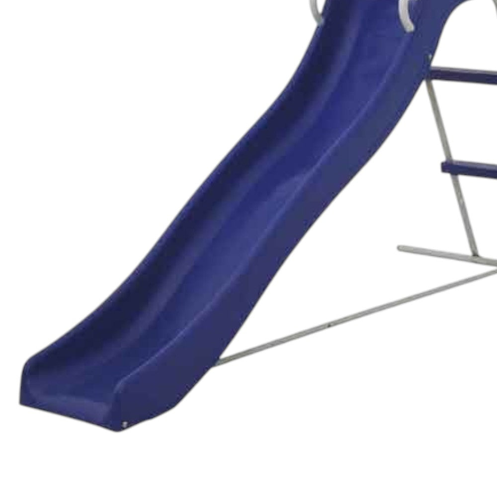 Scivolo 185x95xH105 cm in acciaio per bambini 3-7 anni per giardino