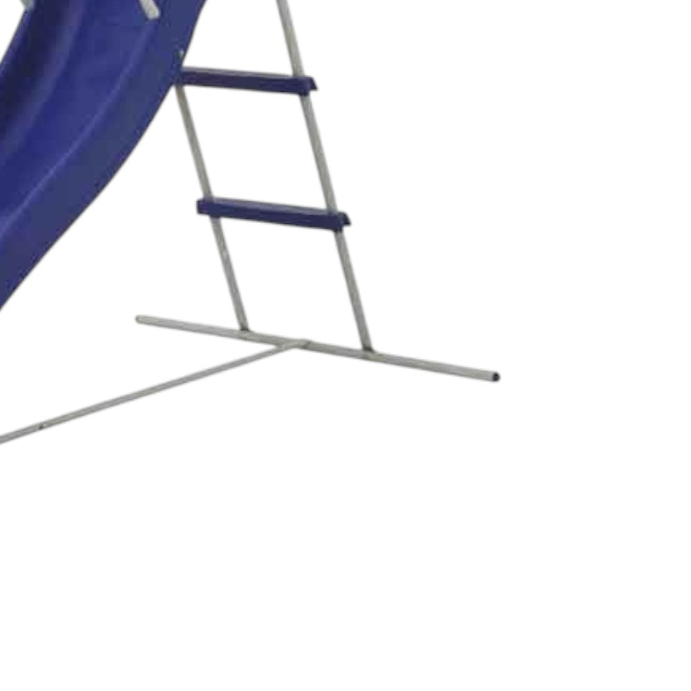 Scivolo 185x95xH105 cm in acciaio per bambini 3-7 anni per giardino