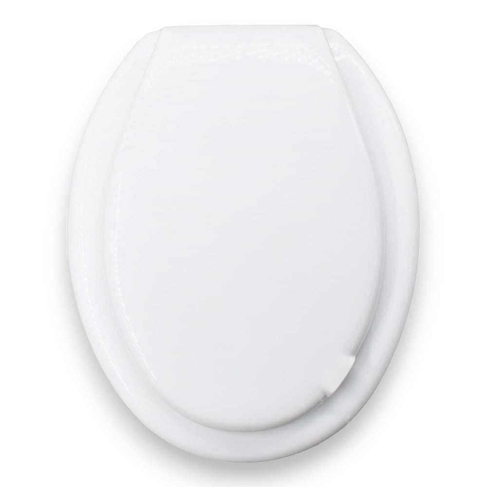 Sedile wc universale in resina con cerniera e viti di fissaggio per bagno