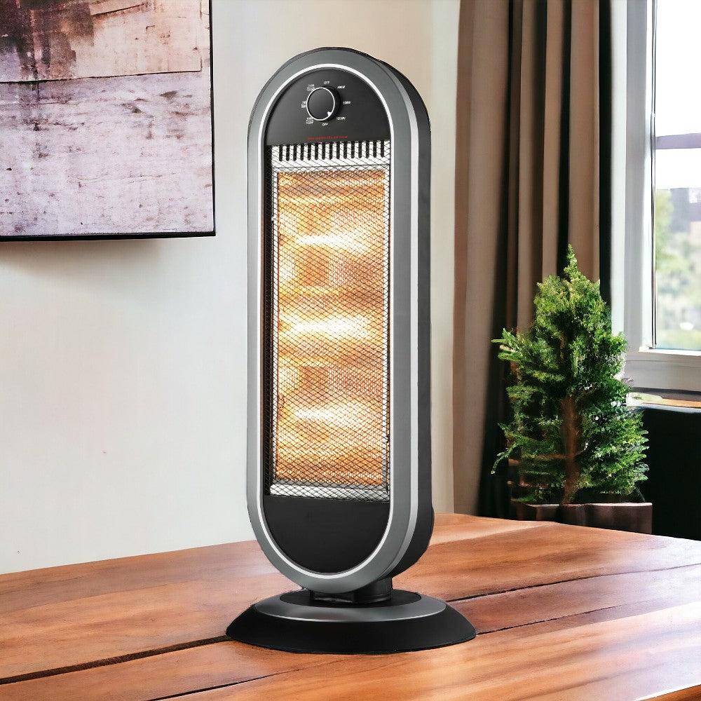 Stufa al carbonio riscaldamento elettrico con oscillazione 1000 watt