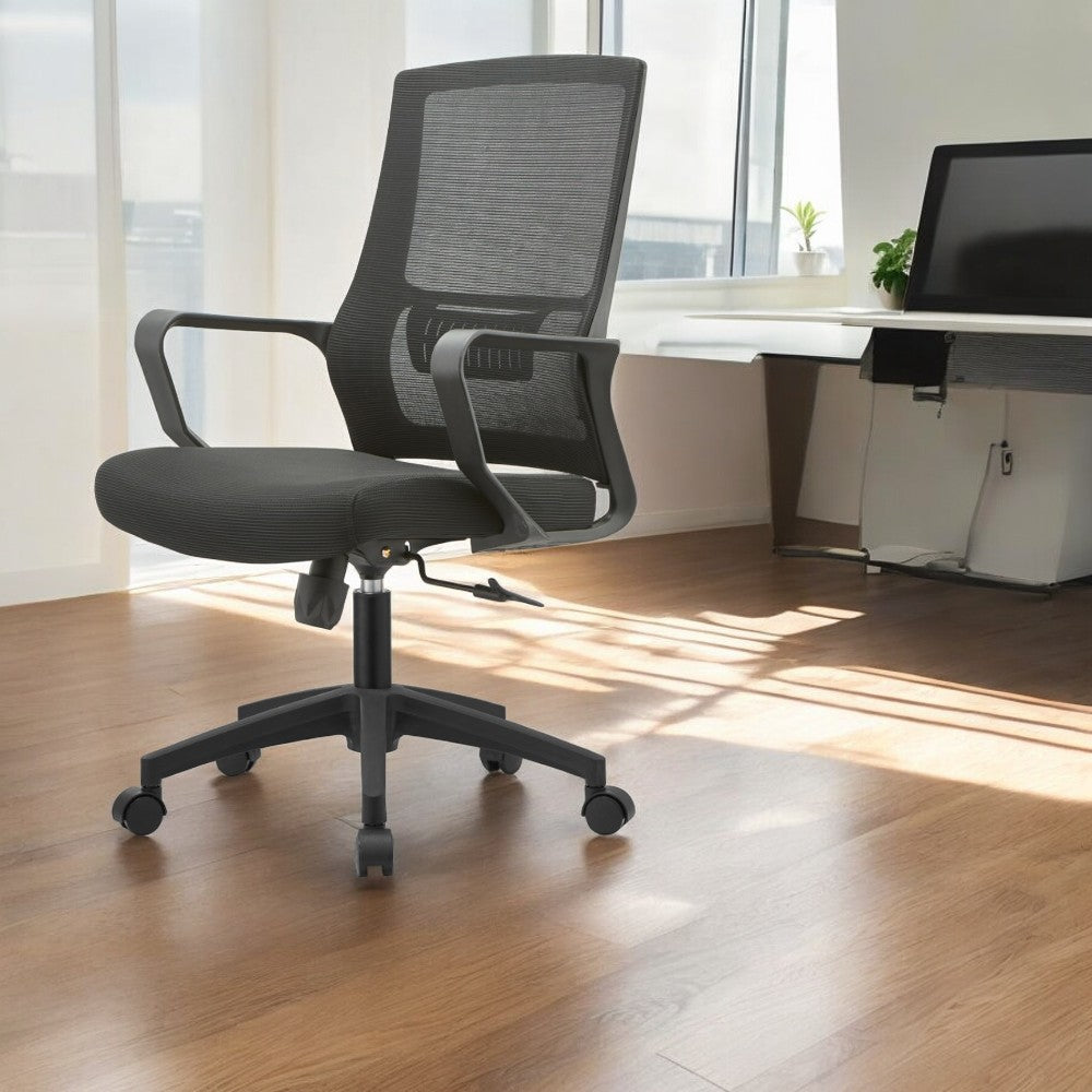 Sedia poltrona da ufficio con ruote ed altezza regolabile schienale traspirante Ergonomik