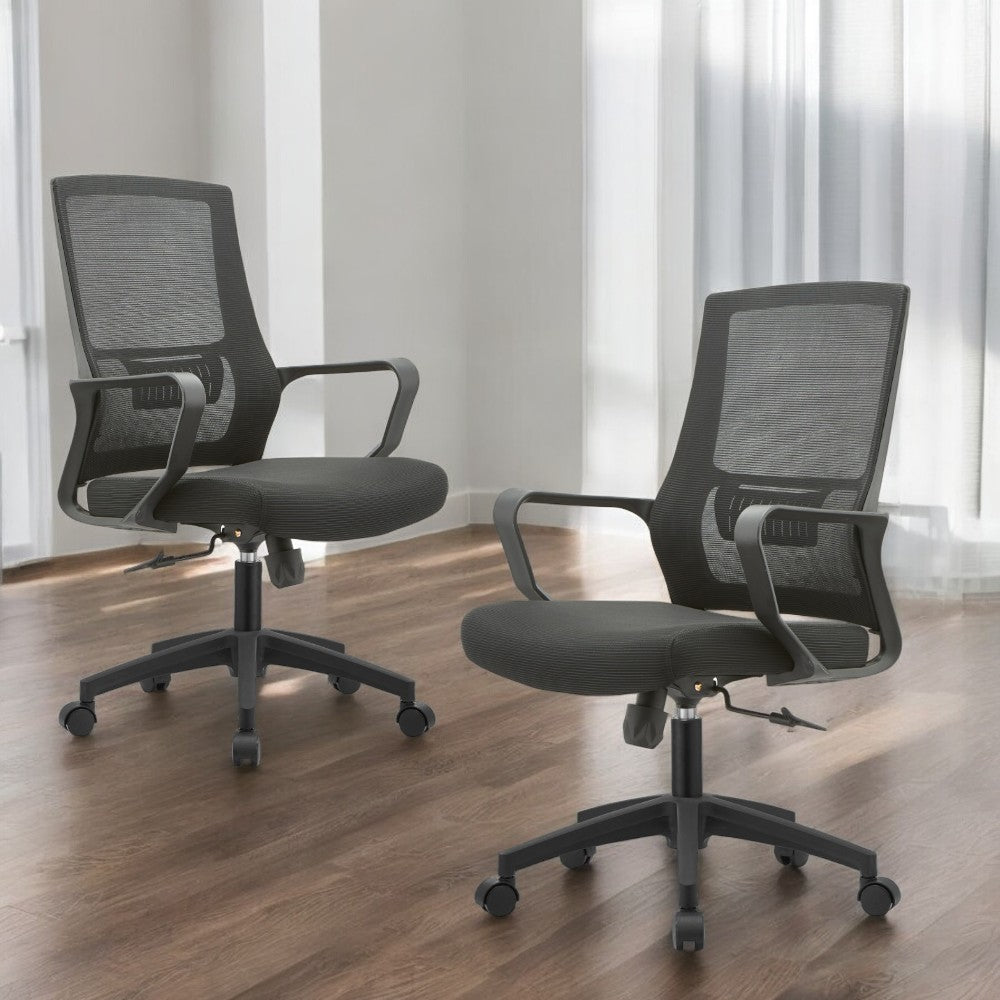 Sedia poltrona da ufficio con ruote ed altezza regolabile schienale traspirante Ergonomik