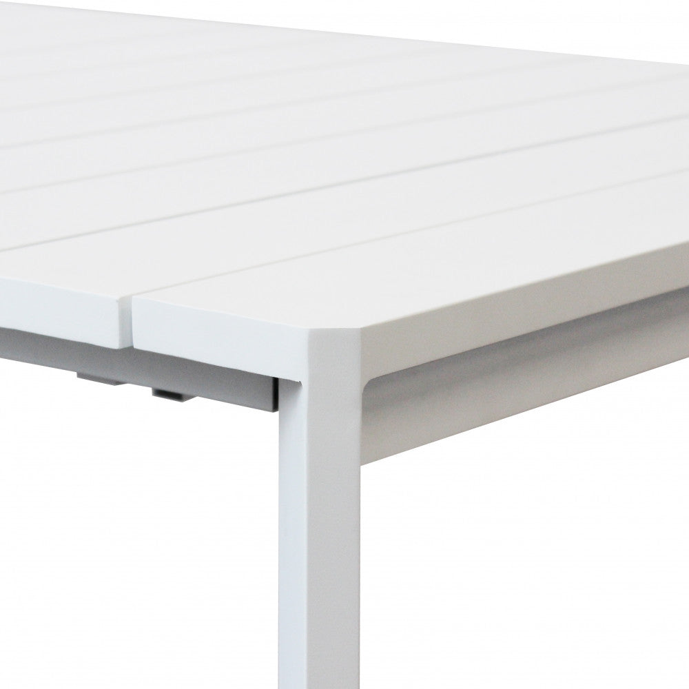Tavolo rettangolare allungabile in alluminio 200/250x100H75 cm Brollin