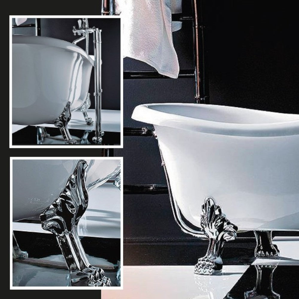 Vasca da bagno epoca solo guscio realizzata in metracrilato 170x80xH72/61