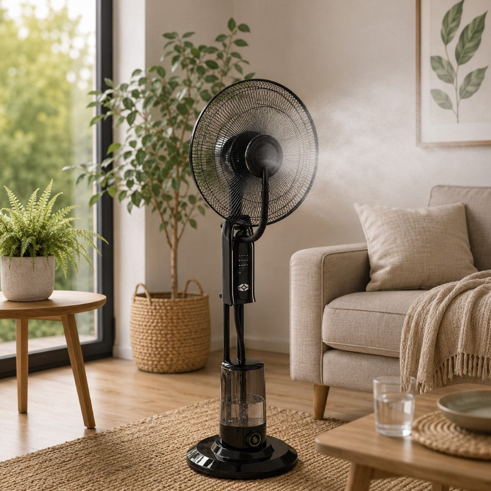 Ventilatore atomizzatore 75W con 3 velocità e serbatoio acqua 3.2 lt.