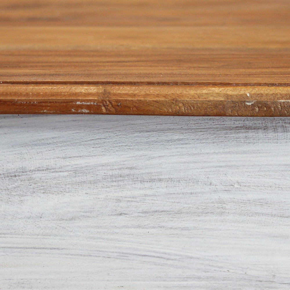 Tavolo da pranzo fisso rettangolare in legno di mogano 130x80xH77 cm Rupert