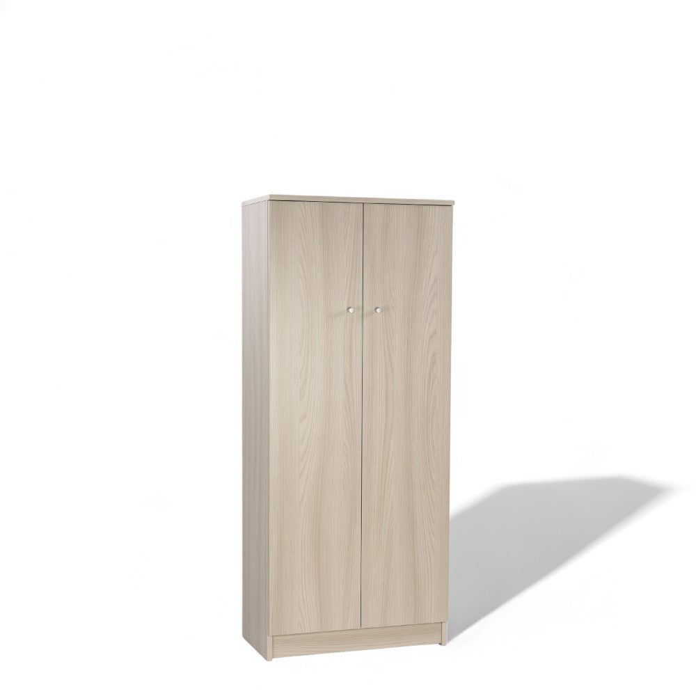 Mobile armadio due ante MDF marrone dimensioni 62x34x105 cm ideale per organizzazione e arredamento interni